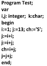 با توجه به قطعه کد زیر کدام عمل جایگزینی مجاز نمی باشد و برای آن خطای برابری نوع (Type MisMatch) اتفاق می افتد؟