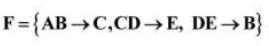 با در نظر گرفتن رابطه R (A,B,C,D,E) و مجموعه وابستگی های تابعی زیر، این رابطه چند ابر کلید دارد؟