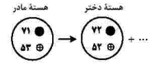 شکل زیر، واپاشی ید  ۱۲۴را نشان می‌دهد. نام ذره گسیل‌ شده، کدام است؟